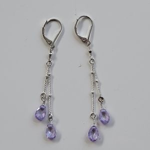Avon | Best Wishes Teardrop Earrings Lavender - Peace